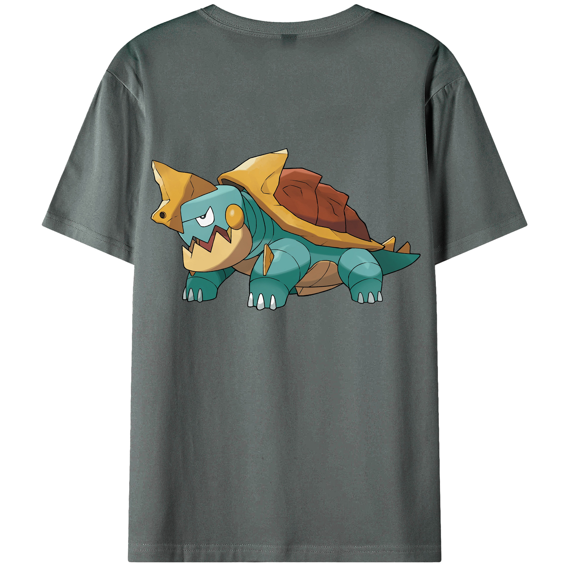 （画像用） ポケットモンスター Pokémon 綿100％ メンズ半袖Tシャツ（バックプリント） 通気性